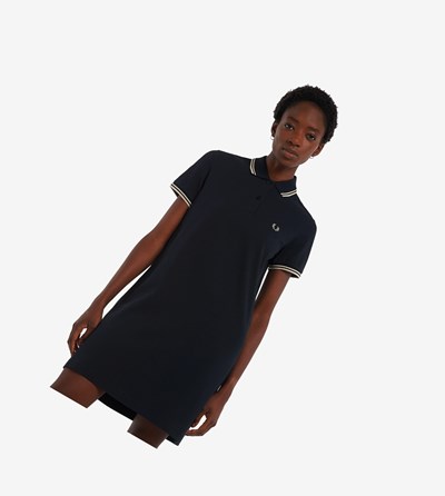 Fred Perry Twin Tipped Shirt Saty Damske Námornícka Modrá Svetlo | 021867IZF