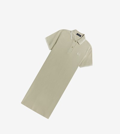 Fred Perry Twin Tipped Shirt Saty Damske Biele | 194832WNG