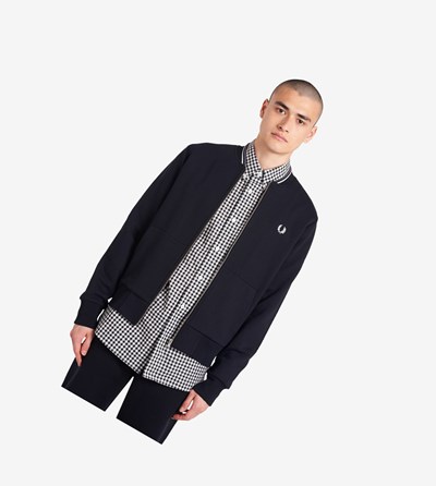 Fred Perry Zip Through Mikiny Panske Čierne | 790458JXZ